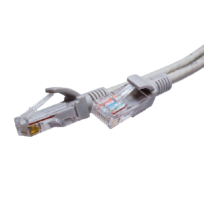 Патч-кордUTP 5e 4x2 26AWG (7x0.16mm) Cu LSZH серый 2м