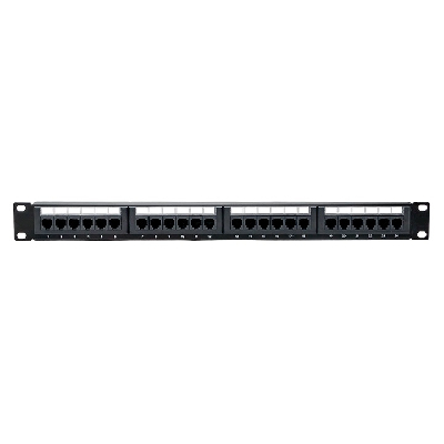 Патч-панель TERACOM PRO 19'' Cat.5E 1U неэкранированная UTP 24 порта RJ-45 Dual IDC с органайзером