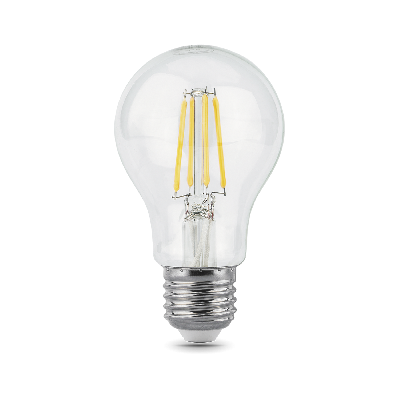 Лампа Gauss Filament А60 8W 780lm 4100К Е27 LED 1/10/40