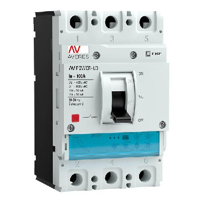 Выключатель автоматический AV POWER-1/3 100А 50кА ETU2.0