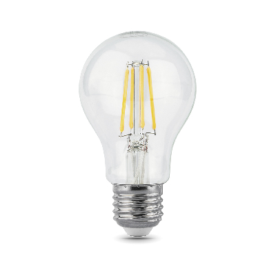 Лампа светодиодная филаментная LED 8 Вт 740 лм 2700К AC185-265В E27 А60 (груша) теплая  Black Filament Gauss