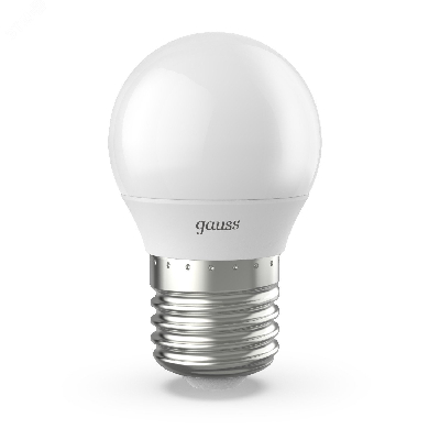 Лампа светодиодная LED 9.5 Вт 950 лм 4100К AC150-265В E27 шар P45 нейтральный  Black Gauss