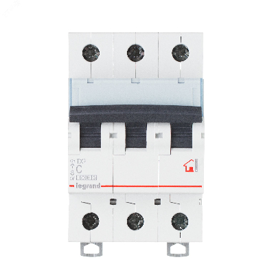 Выключатель автоматический трехполюсный 6А C TX3 6кА