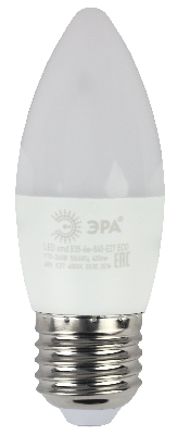 Лампа светодиодная LED B35-6W-840-E27,свеча,6Вт,нейтр,E27