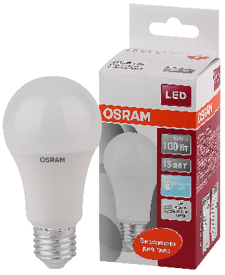 Лампа светодиодная LED 10Вт Е27 STAR Classic A (замена100Вт), белый, матовая колба Osram