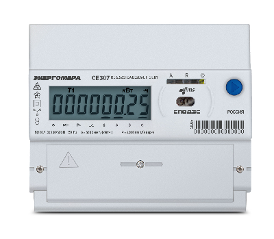 Счетчик электроэнергии трехфазный                 многофункциональный CE307 R34.543.OAA.SUVLF