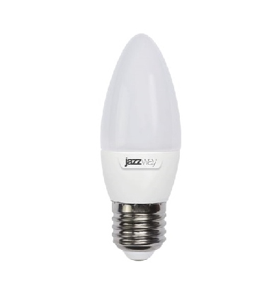 Лампа светодиодная LED 9w E27 4000K свеча Jazzway