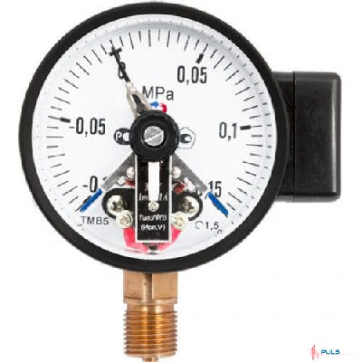 Манометр с электроконтактной приставкой исп. V радиальный ТМ-610Р.05 0...10 МРа М20х1.5 кл.1.5