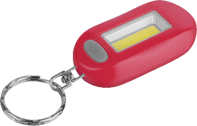 Фонарь-брелок светодиодный NPT-KC05-R-2CR2032 1Вт COB LED пластик красный