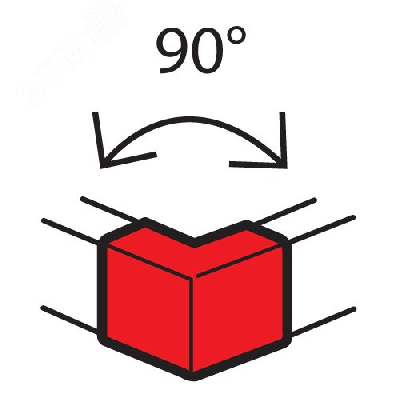 Угол внешний 90° 100х50мм